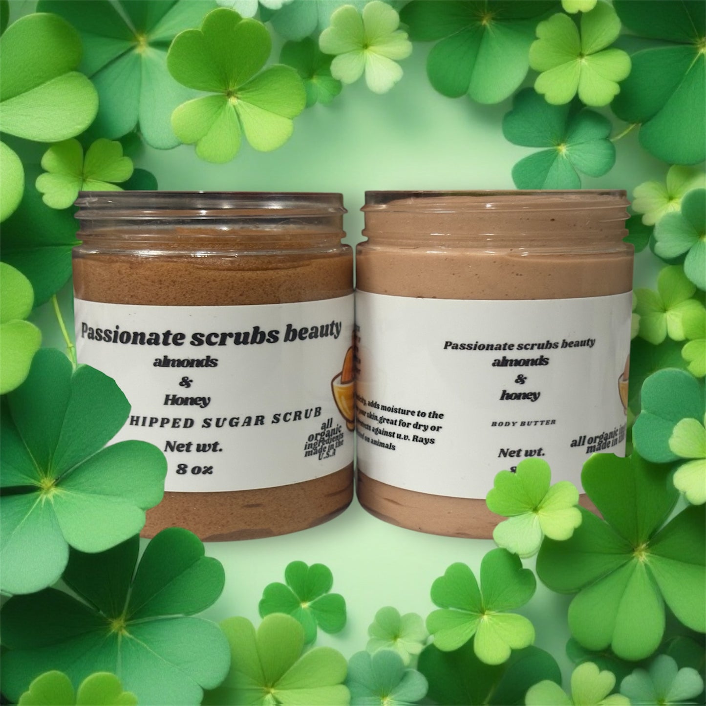 Almonds and honey body butter